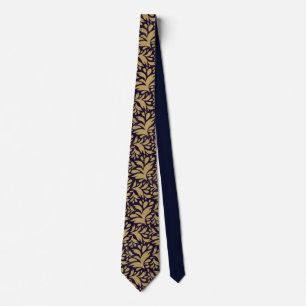 Black & Gold Pattern Neck Tie