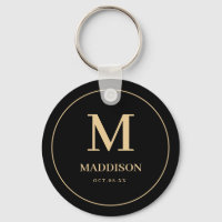 Black Gold Personalized Monogram and Name