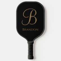 Black Gold Personalized Name and Monogram