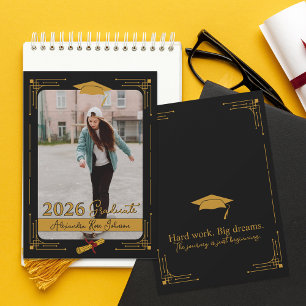 Black Gold Photo Class 2026 Graduate Announcement