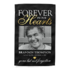 Black Gold Photo Memorial Tribute Garden Flag