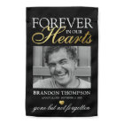 Black Gold Photo Memorial Tribute Garden Flag