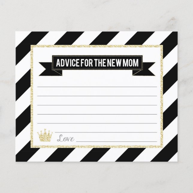 Black Gold Prince Advice for the New Mom (Front)