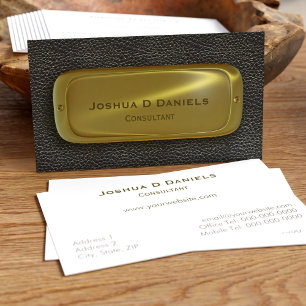 Black Gold Professional Consultant Business Card