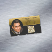 Black Gold Professional Custom Photo QR Code