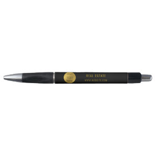 Black Gold Professional Real Estate Agent Business Pen