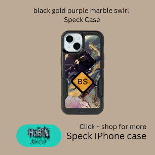 black gold purple marble swirl Speck Case