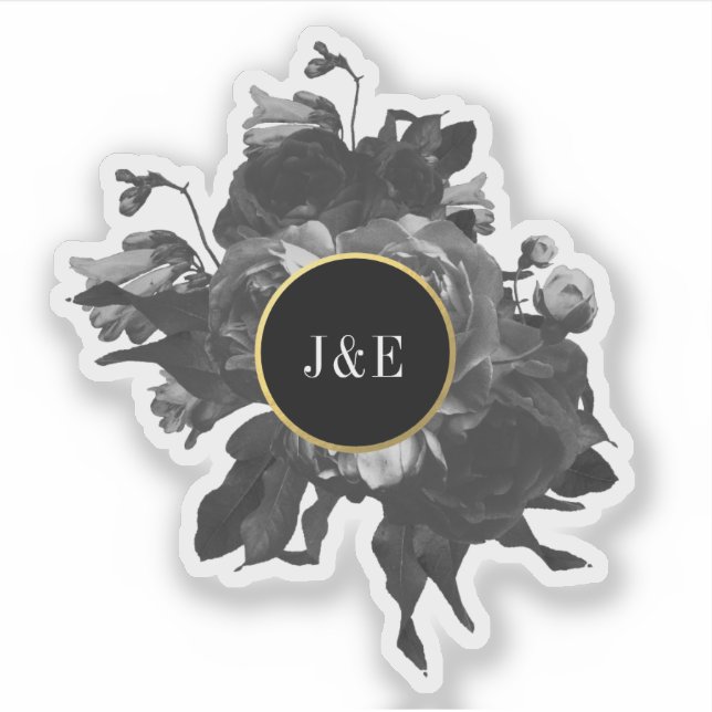 Black Gold Rose Bouquet (Front)