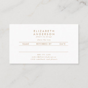 Black Gold Rose Bouquet Referral Card