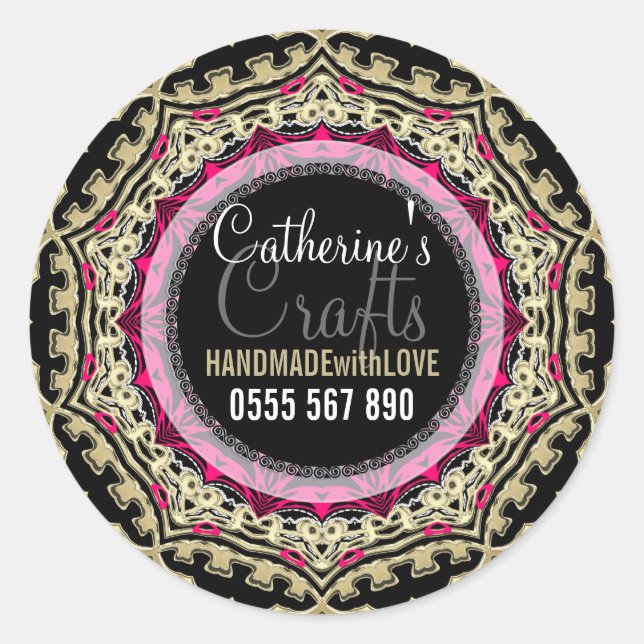 Black+Gold Rose : Sticker pour produits profession (Devant)