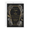 Black & Gold Roses Coffin Gothic Elegant Wedding 