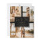 black gold save the date 3 photo grid collage