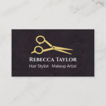 Black Gold Scissor Modern Hair Stylist - Makeup