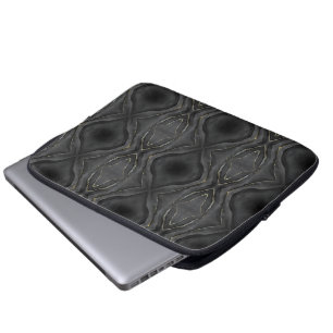 Black & Gold Self-Discover Laptop Sleeve