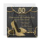 Black Gold Shoe Stepping into 60 Birthday Party