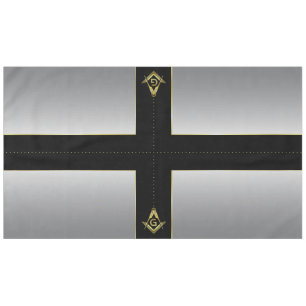 Black Gold Silver Masonic Tablecloth & Decorations
