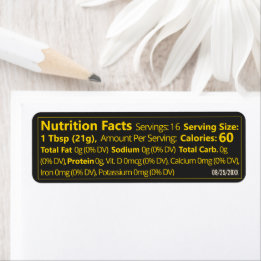 Black & Gold Small Honey Nutrition Facts