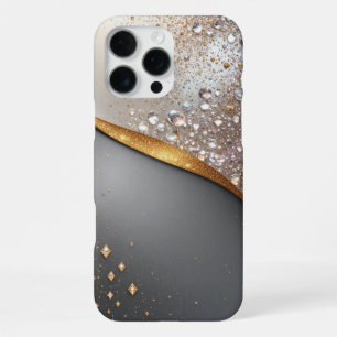 Black & Gold Sparkle Shield iPhone 16 Pro Max Case