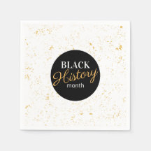 Black & Gold Specks Black History Month