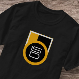 Black Gold Sports Streetwear ISD Logo Retro T-Shirt