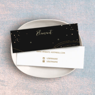 Black Gold Stud Earring Display Mini Business Card