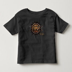 Black & Gold Stupefy Spell Graphic Toddler T-shirt