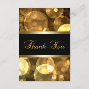 Black Gold Thank You Cards