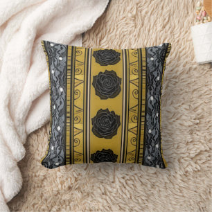 Black Gold : Throw Pillow