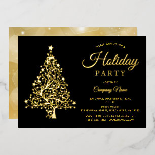 Black Gold Tree Corporate Holiday Party
