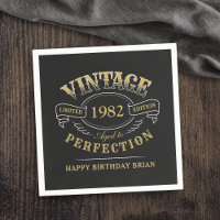 Black Gold Vintage Aged To Perfection birthday Nap