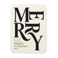 Black & gold vintage merry chritsmas announcement