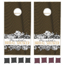 Black & Gold Vintage & Modern Luxury Bridal Shower