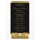 Black Gold Wedding Anniversary Vow Renewal Program