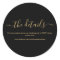 Black &Gold Wedding Details Website Enclosure Card