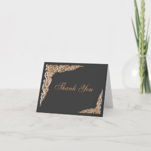 Black Gold Wedding Invitations