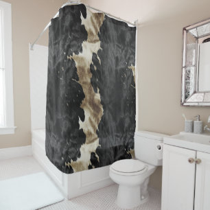Black Gold Western Cowhide