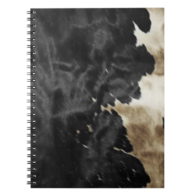 Black Gold Western Cowhide Notebook (Front)