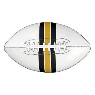 Black Gold & White Design Football