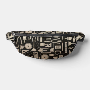 Black & Gold Workshop Tools Fanny Pack