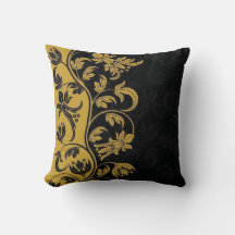 black gold yellow flowers leaves