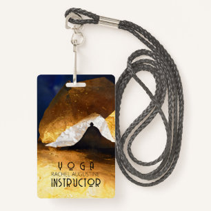 Black Gold Yoga Meditation Instructor Reiki Master Badge
