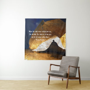 Black Gold Yoga Meditation Instructor Reiki Master Tapestry