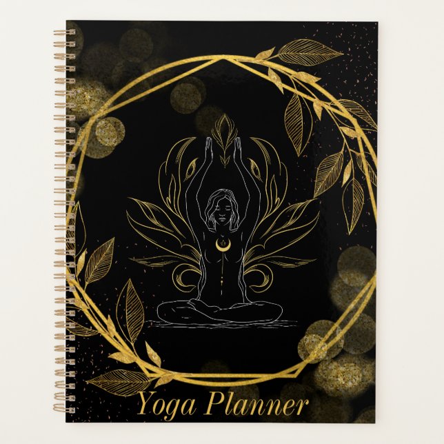 Black&Gold Yoga Planner (Front)