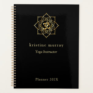 Black & Gold Yoga   Planner