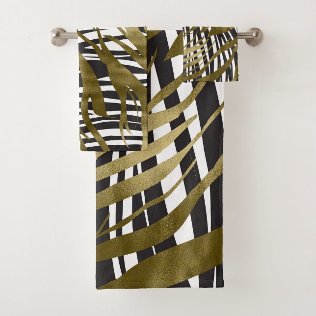 Black & Gold Zebra Print Safari Chic Glamor (En situation)