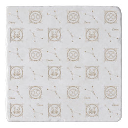 Black & Gold Zodiac Cancer Astrology Star Sign Trivet