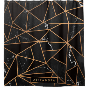 Black & Golden Marble Mosaic