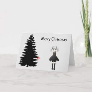 Black Gothic Christmas Card