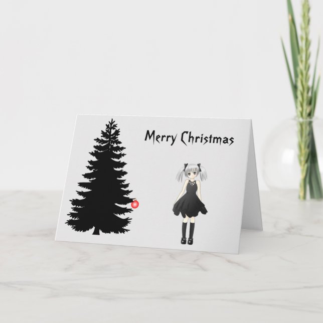 Black Gothic Christmas Card (Front)