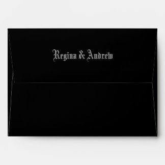 Black gothic envelope